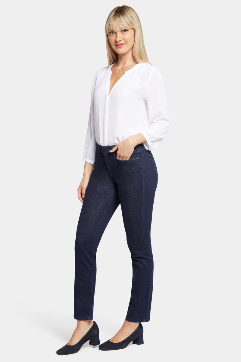 NYDJ Women's Petite Petite Size Sheri Slim Jean, Rinse, 8P - Image 2